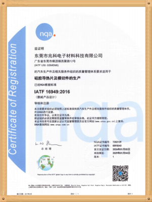 兆科电子：IATF 16949 中文-NQA